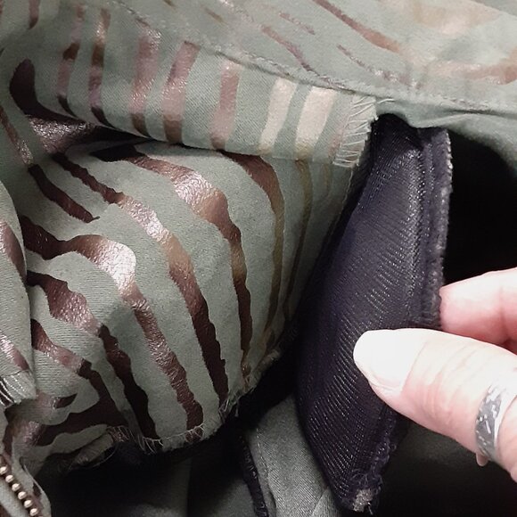 Southern Lady Jacket Size 16, Animal Print, Long Sleeve, Pockets, Shoulder pads - Picture 5 of 12